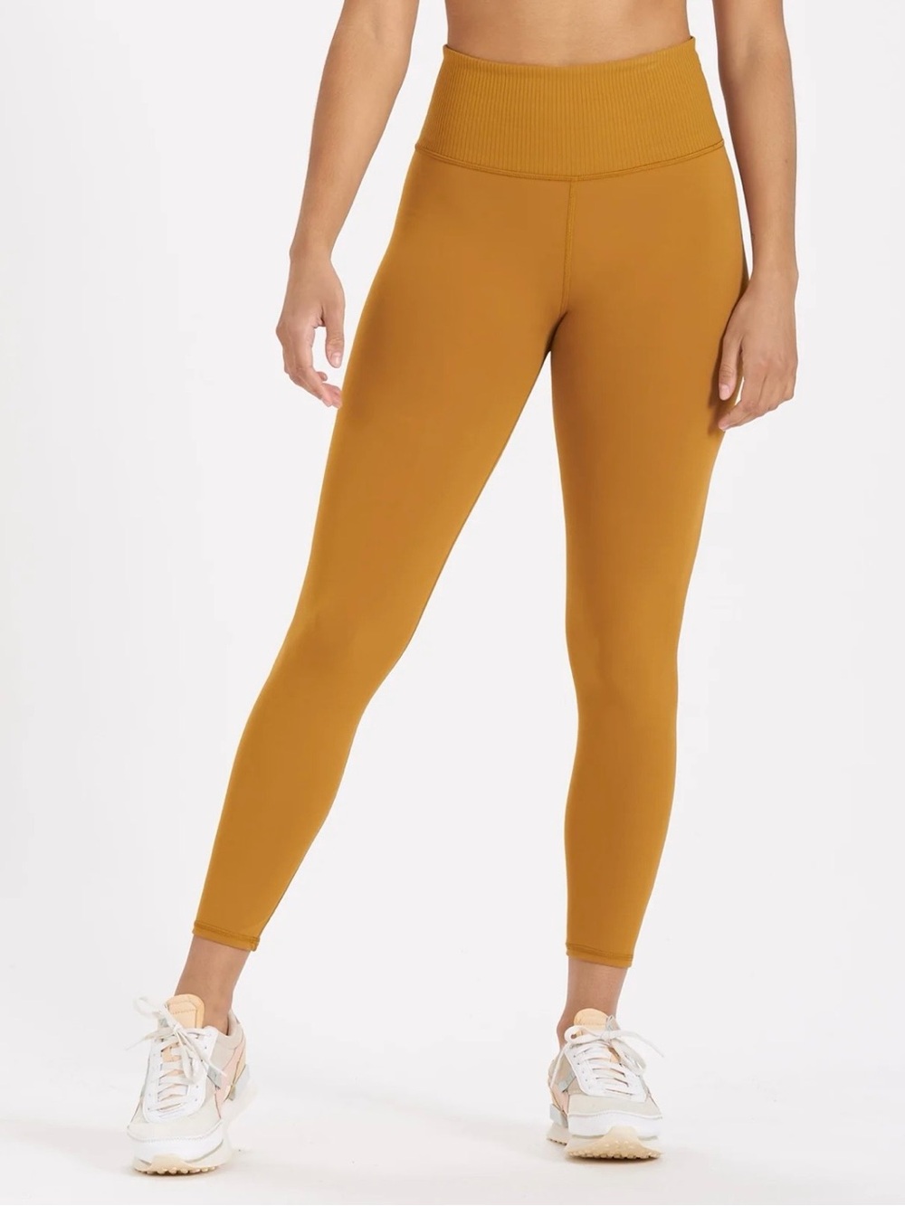 Vuori Dark Golden waist ribbed legging